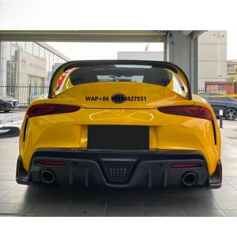 

2018-2023 SUPRA A90 A91 Rear Styling MP Style Carbon Fiber Tail Wing Perforated Free Integrated Fixed Wing