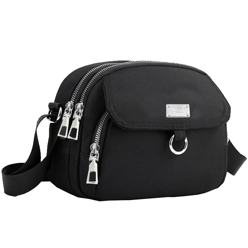 Vielseitige Nylon-Umhängetasche für den Alltag, trendige Umhängetasche mit verstellbarem Riemen und mehreren Taschen für Freizeitaktivitäten für Damen – Detail 8