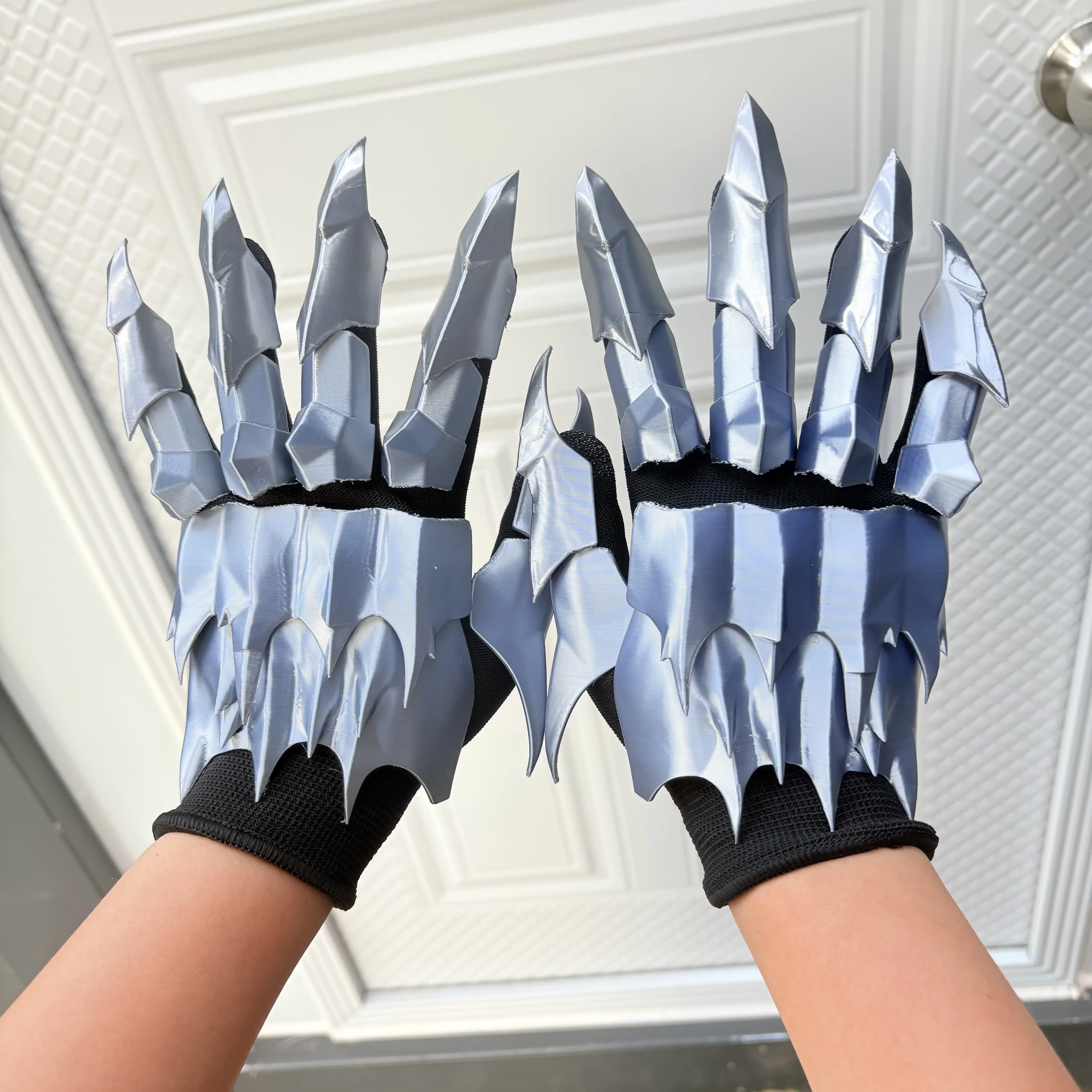 Mittelalterliche Rüstungsfingerkäppel, Cosplay-Handschuhe, Halloween-Kostüm, Gothic-Krieger-Kostümzubehör, handgefertigte Rüstungshandschuhe