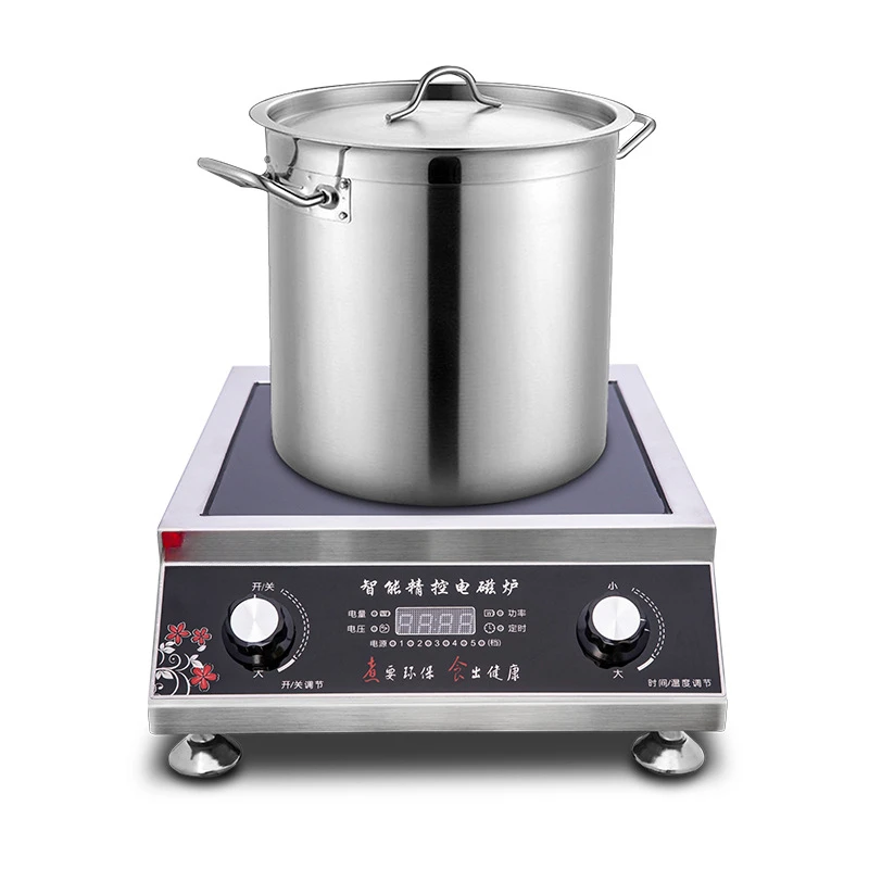 3500W high-power commercial induction cooker, multi-functional stainless steel fire cooking electromagnetic cooker