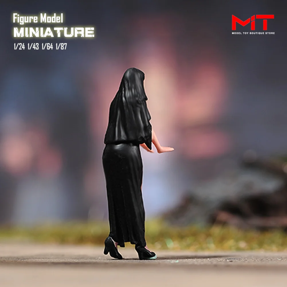 راهبة بيكين شخصية سيارة مرسومة يدويًا ، تمثال ديوراما ، نموذج دمية صغيرة ، دعامة مشهد ، 1: 87 ، ديكور ، 24