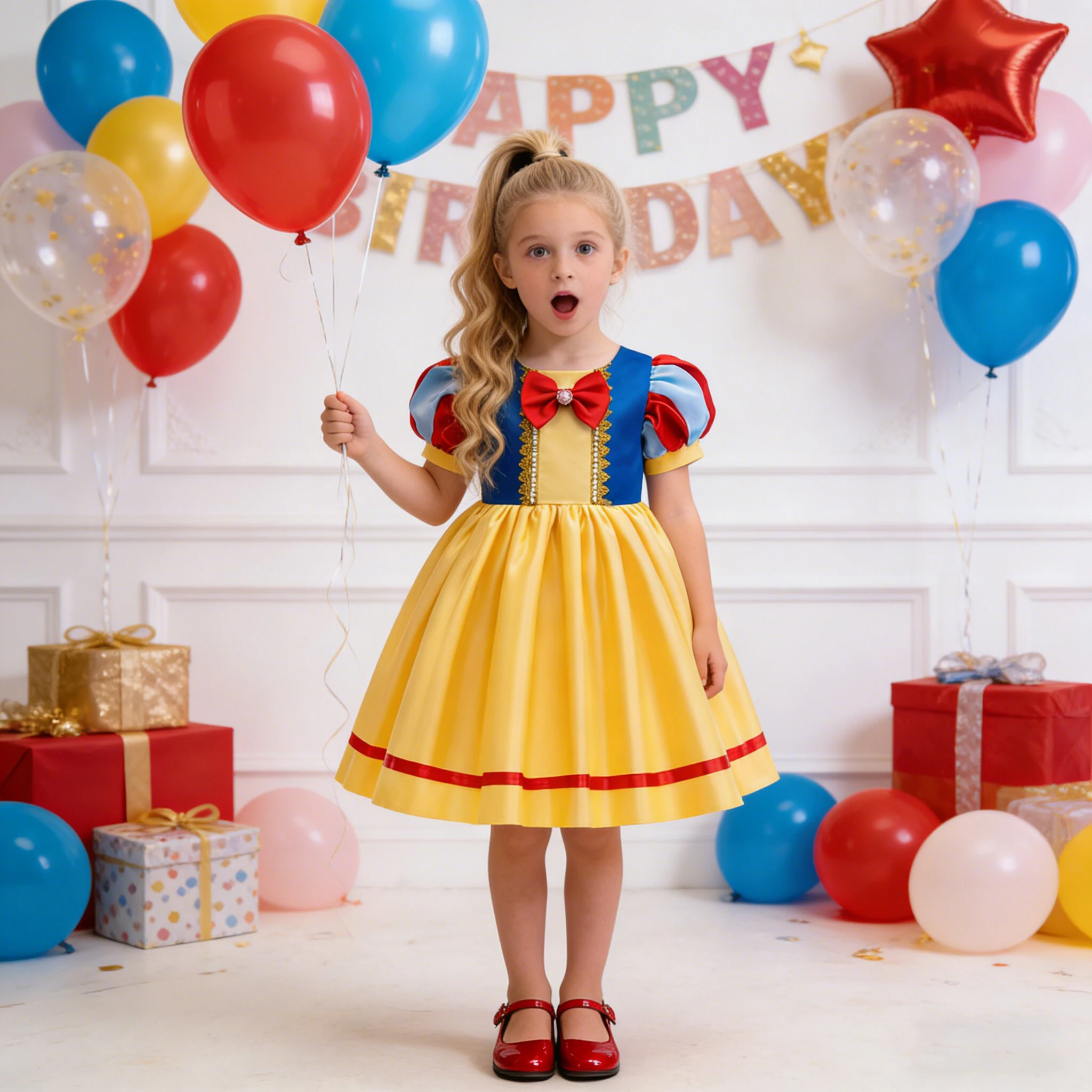 

Элегантное праздничное платье с бантом для девочек, 2 предмета, модное платье для дня рождения, свадьбы, крещения, выпускного вечера, нарядное платье для девочек, костюмы подружек невесты