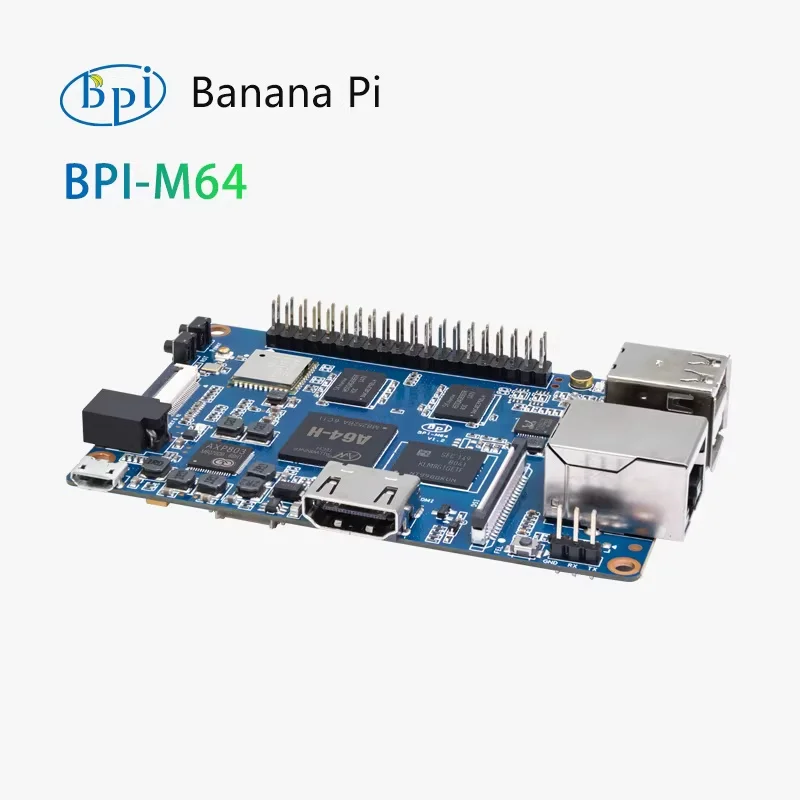 Banana Pi BPI-M64 Allwinner A64 Quad Core 64 Bit Open Source Single Board Computer SBC Development Board