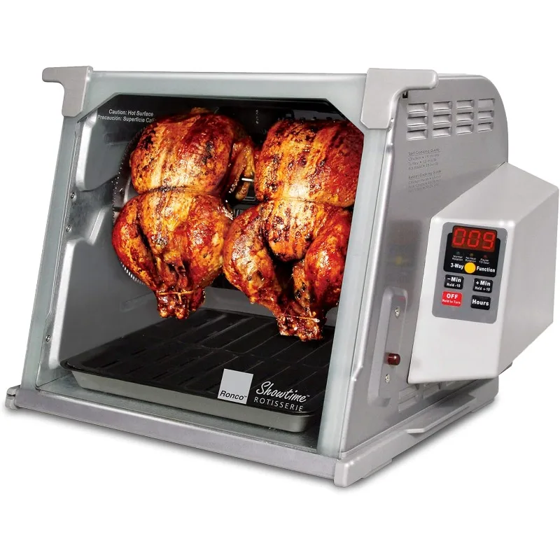 Ronco ST5000PLAT Digital Showtime Rotisserie, Platinum Edition, Cooks Food Perfectly Every Time, 3 Cooking Modes