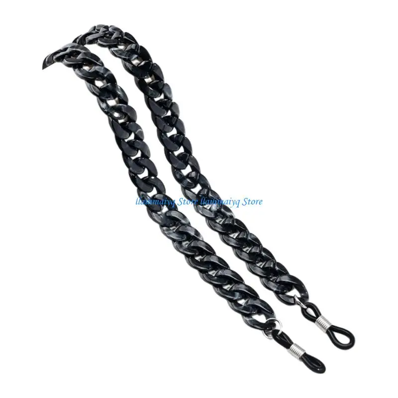 

573B Colorful Eyeglasses Neck Cord Secure Grip Acrylic Glasses Retainer Comfortable Glasses Holder Daily Wear Accessories