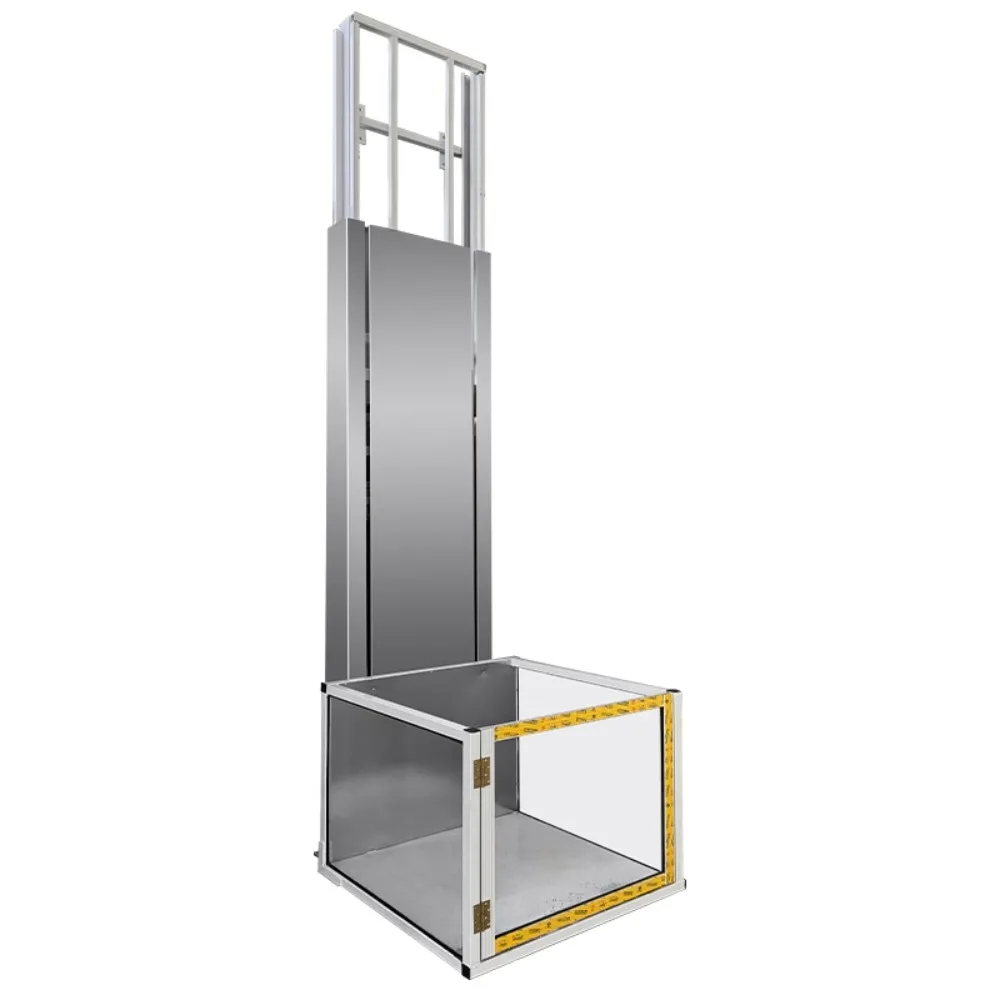 

Small lifting platform of household cargo elevator in electric hydraulic cargo lift warehouse workshop