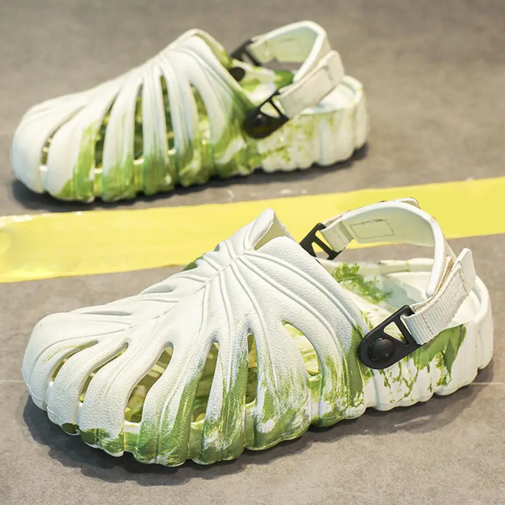 Sandalias transpirables para hombre y mujer, chanclas de playa Monstera bonita, ligeras, para verano, E9S3