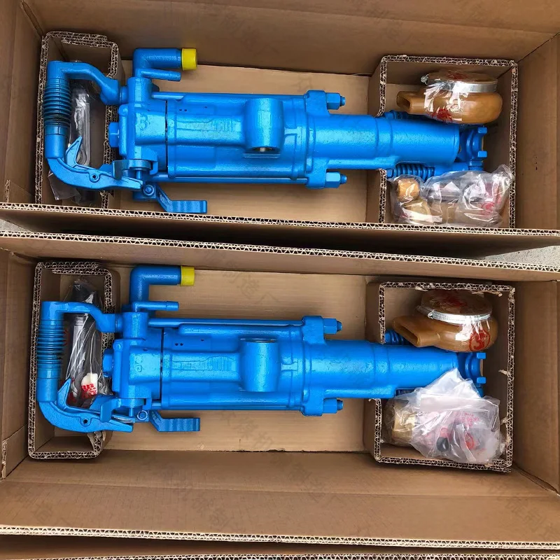 고효율 YT27 암반 드릴 에어 레그 암반 드릴 잭 해머 암반 드릴 기계 광산 터널 고속도로 프로젝트 다기능