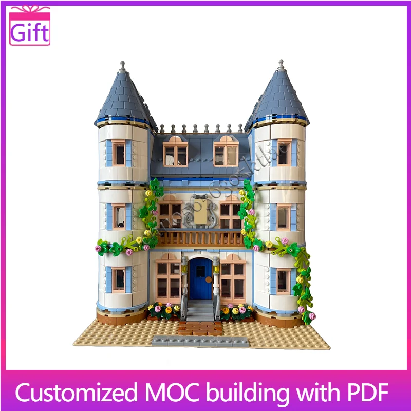 

2333 PCS Hot Selling MOC Elegant Castle Model Modular DIY Set Building Blocks Kids Assembly Display Toys Festival Surprise Gift