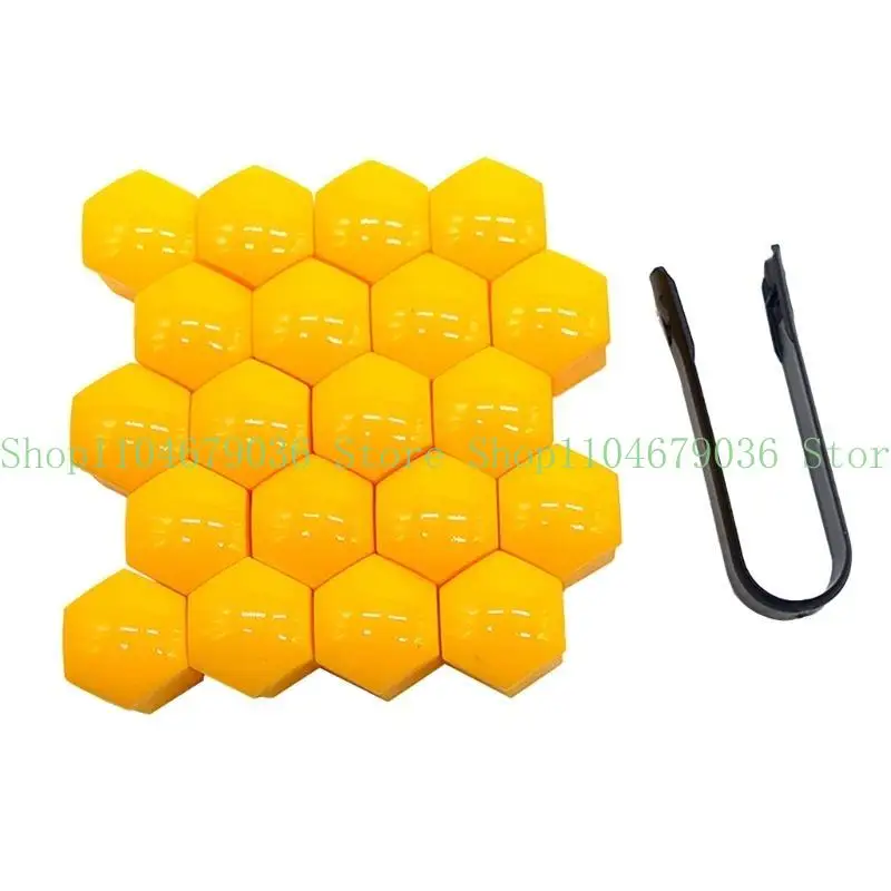 652F 20Pcs 17mm Car Wheel Nut Lid Covers Lid Anti-Rust Auto Screw Cover