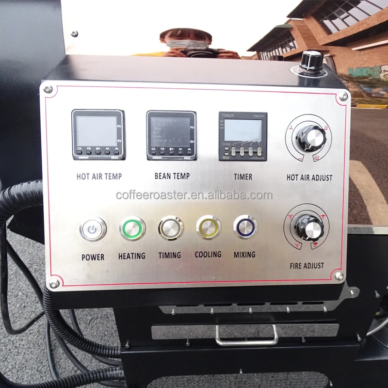 ماكينة تحميص القهوة ذات التحكم الكلي 10 كجم 12 كجم 15 كجم محمصة قهوة صناعية تدعم فحص الفيديو #5