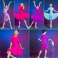 Children's competition regulations wear girls professional grade examination clothing art examination clothing Latin dance dress