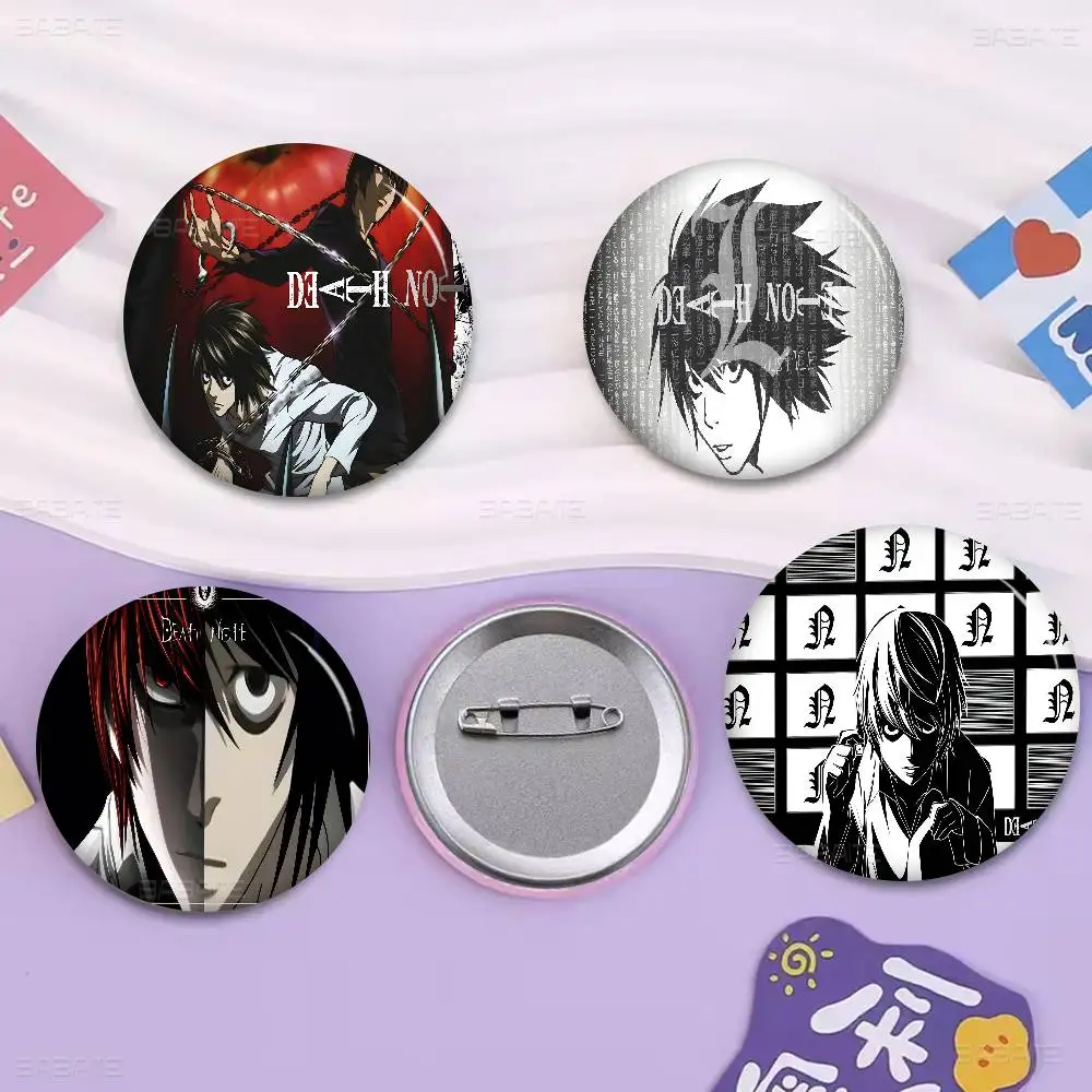 Anime Death Note Creative Tinplate Soft Button Pins Animal Icon Brooch Lapel Backpack Badge Accessories Pin