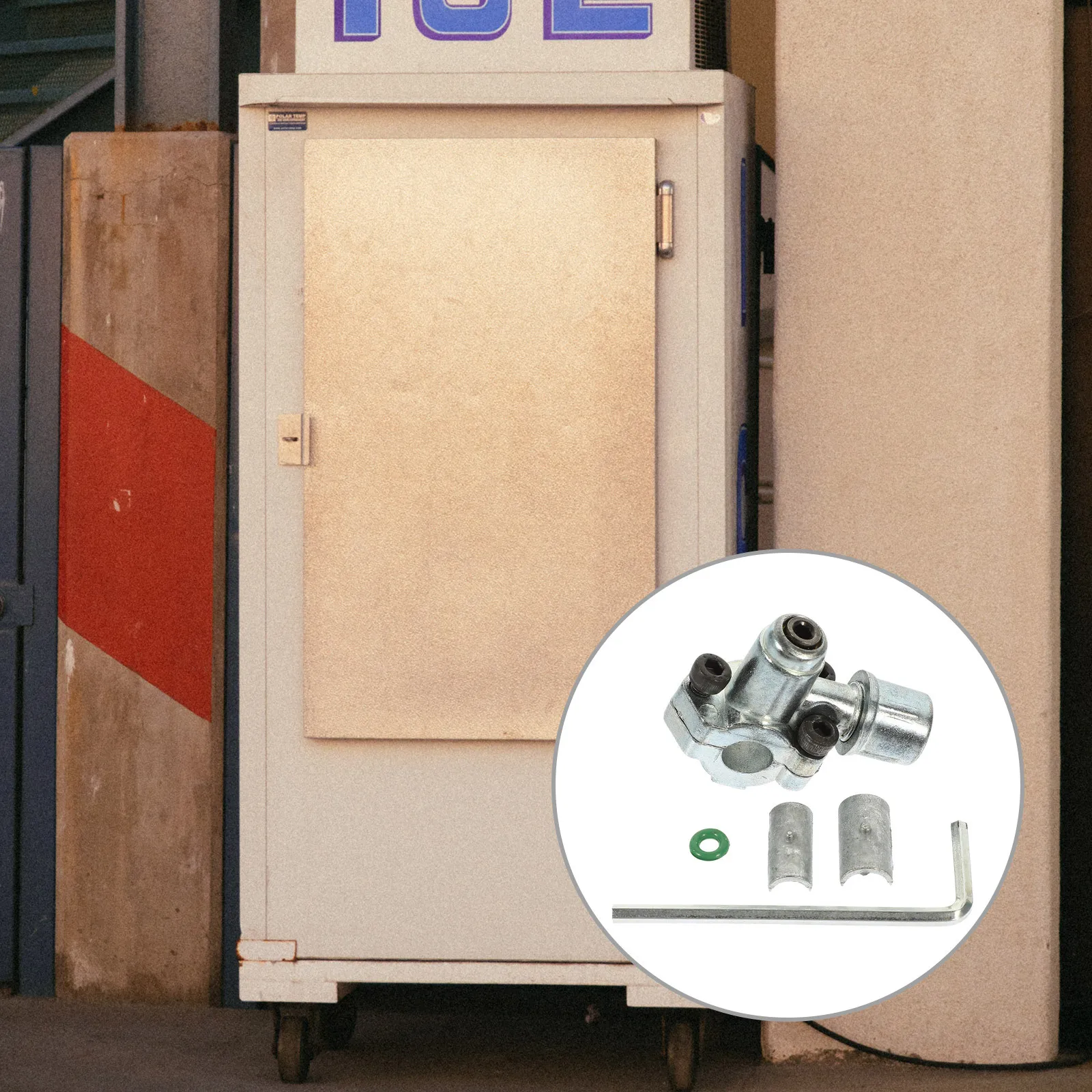 

1Set Metal Piercing Valve for Refrigerator Replacement Control Needle Valve Small Refrigeration Equipment Fittings Supply