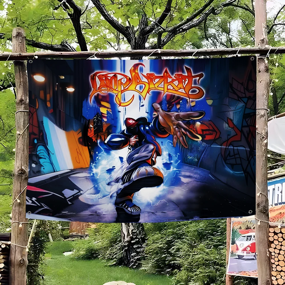 Rock Band L-limp Bizkit Cartoon Flagge Wandbehang Banner Dekoration Haushalt Home Decor
