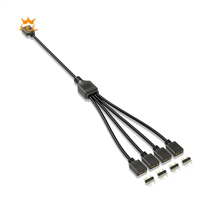 A08E-5V 3-Pin Extension Cable For Computer Motherboard Cable Connection Extension ARGB Splitter