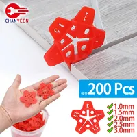 50-200Pcs Ceramic Spacers Clips Tile Leveling System 1/1.5/2/2.5/3cm for Floor Wall Tile Gap Leveling System Construction Tools