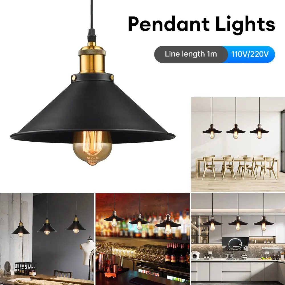 

Vintage Pendant Lights Loft Russia Pendant Lamp E27 Retro Hanging Lamp Lampshade For Kitchen Dining Bedroom Home Lighting