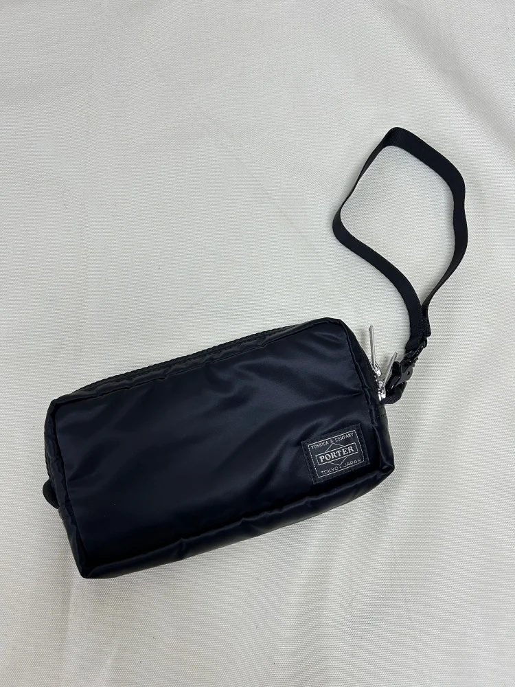 

Porter Men Bag Waterproof Durable Lightweight Portable Zipper Wristlet Wallet Business Casual Daily Trendy Storage Hand Pouch