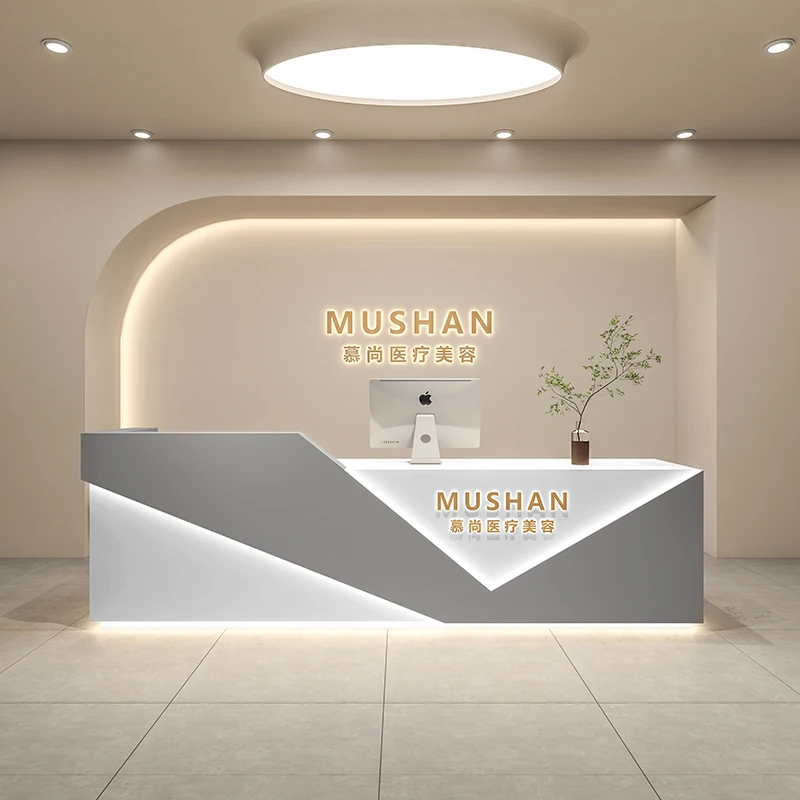 Luxury Consable Reception Desk Garden European Cashier Reception Desk Counter Modern Escrivaninha Para Quarto Office Furniture