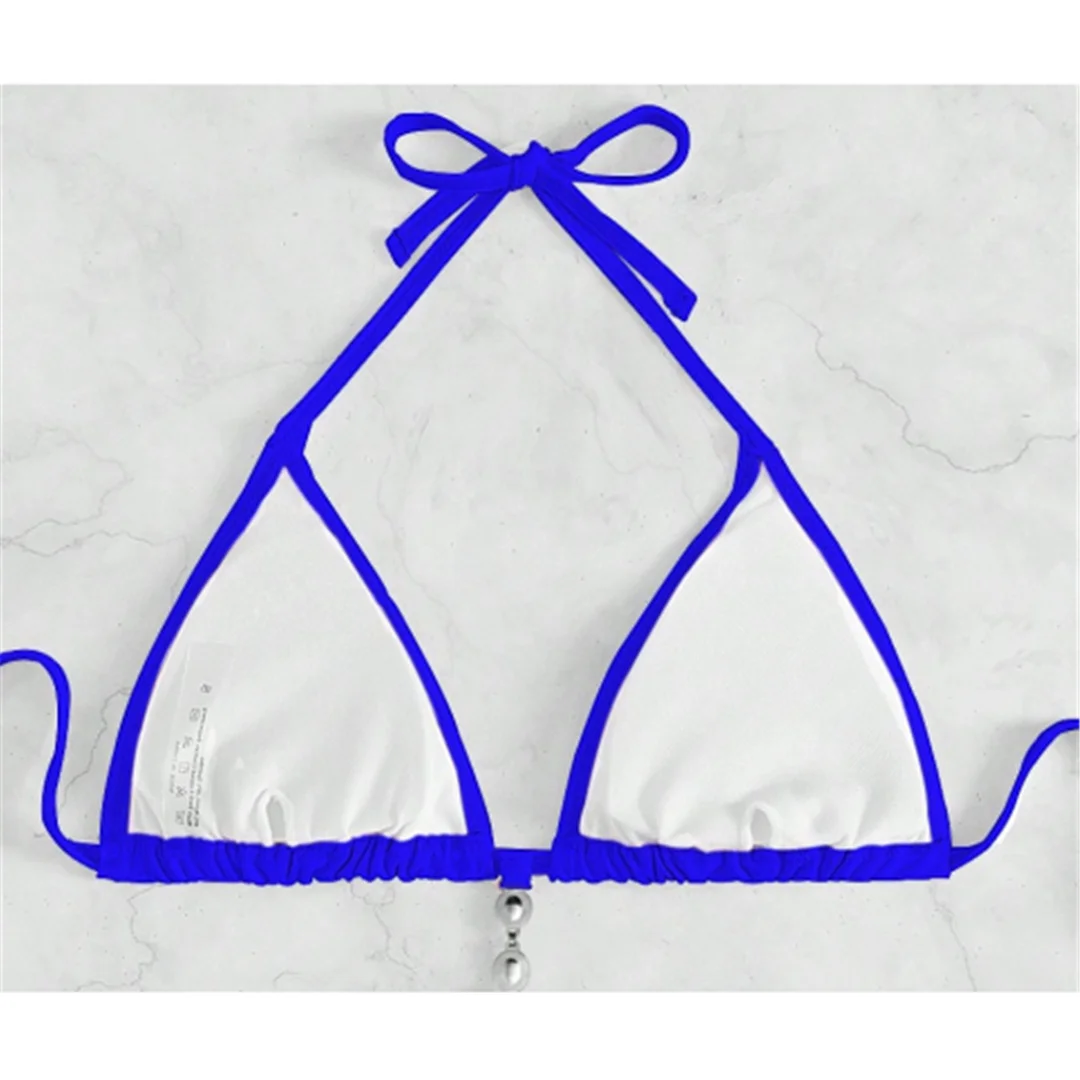5 Farben, mit Strasssteinen besetzter Bikini, Damen-Badeanzug, zweiteiliges Bikini-Set, Badebekleidung, Badeanzug, Modell V8000. – Detail 32