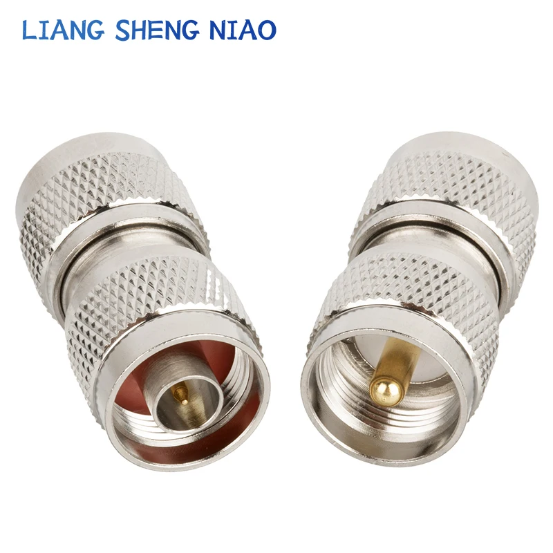 Adaptador reto SL16 N tipo Crossover Sub, UHF PL259, 1Pc, macho Jack para N macho Plug, conector coaxial RF
