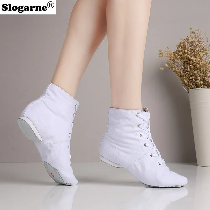 Children Soft Ballet Shoes Women Ballet Dance Shoes Tango Modern Jazz Shoes Yoga Train Short Boots Leather Sole Jazz ankle Boots