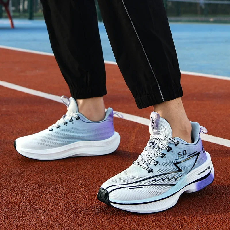 men sport shoes professional cushioned carbon plate running shoes breathable lace up casual sneakers marathon athletic footwear men sport shoes professional cushioned carbon plate running shoes breathable lace up casual sneakers marathon athletic footwear
