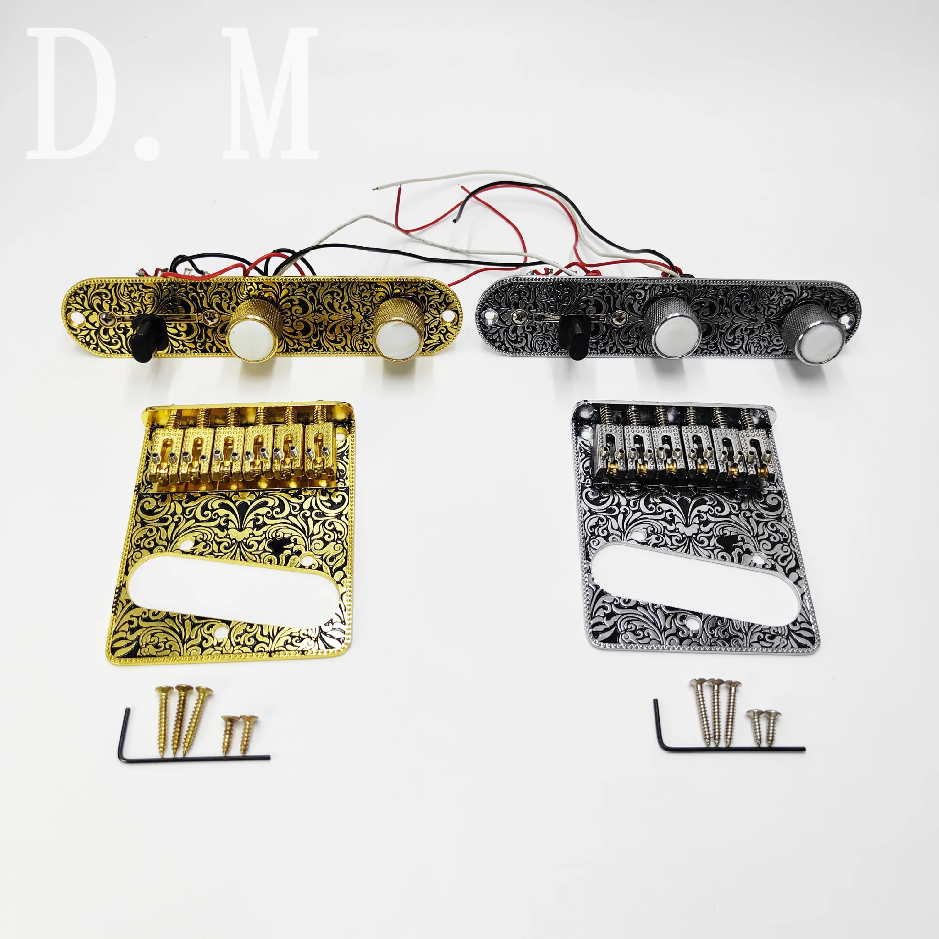 

TL electric guitar carved ball bridge carved circuit board set guitar bridge pull string board three speed switch