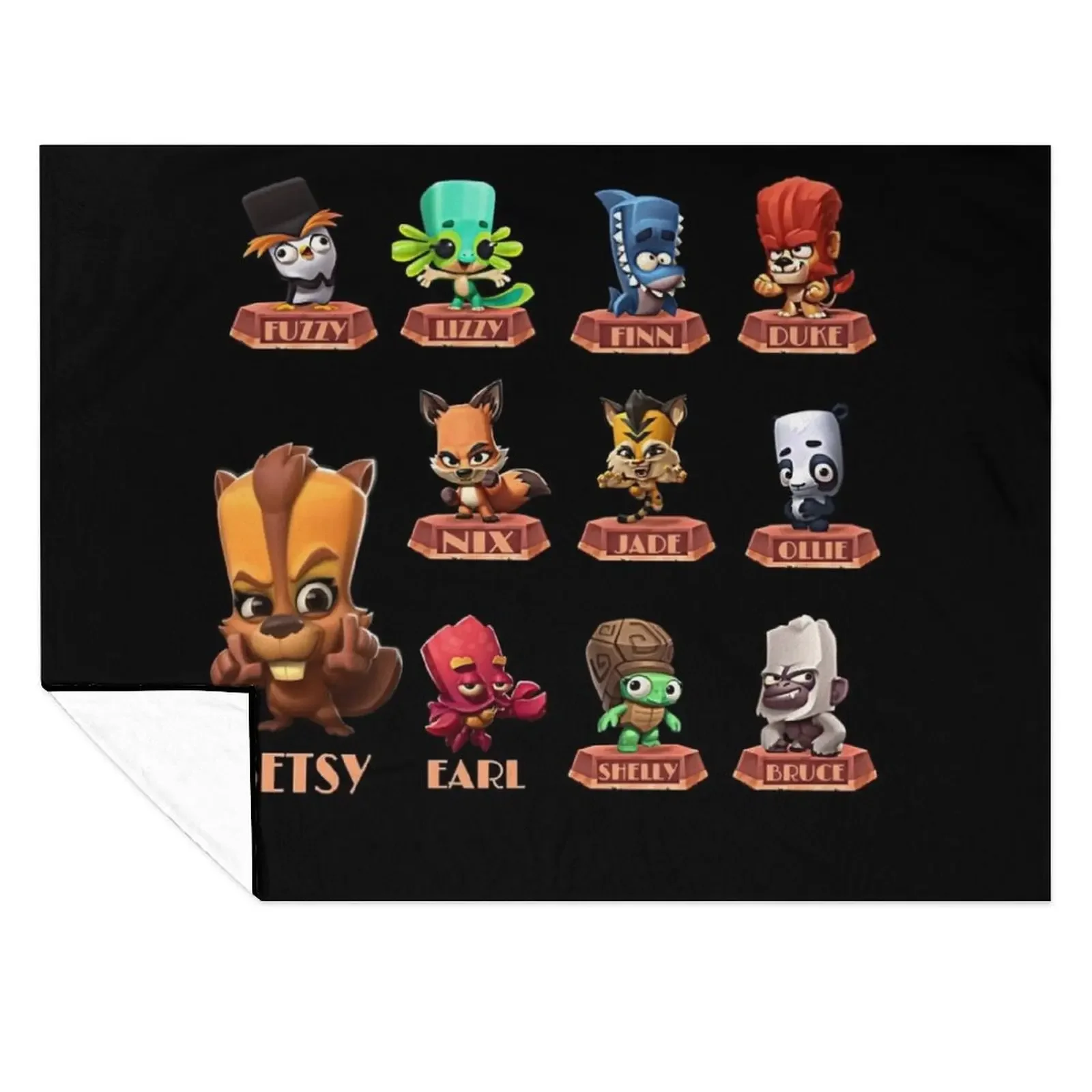 

Mens My Favorite Zooba Battle Arena Royale Characters N 01 Zoo Gifts For Fan Throw Blanket Single Sofa Throw Blankets