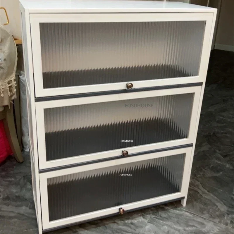 #Premium Kitchen Storage Cabinets Modern Manmade Board Multi-layer Design for Household Upscale Organization