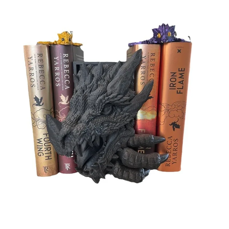 Popular Products Resin Crafts Longmei Home Decoration Magic Dragon Book Holder Small Ornaments