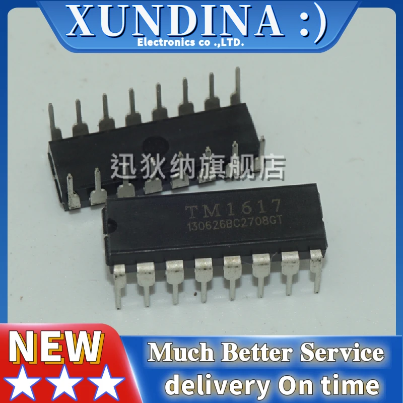 10 PÇS/LOTE TM1617 DIP16 IC novo e original