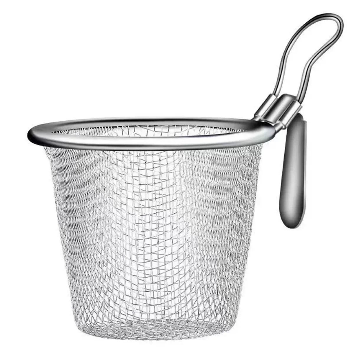 2Pcs Stainless Steel Colander Strainer Basket Food Kitchen Colander Baskets Hot Pot Frying Strainers Serving Noodle, S