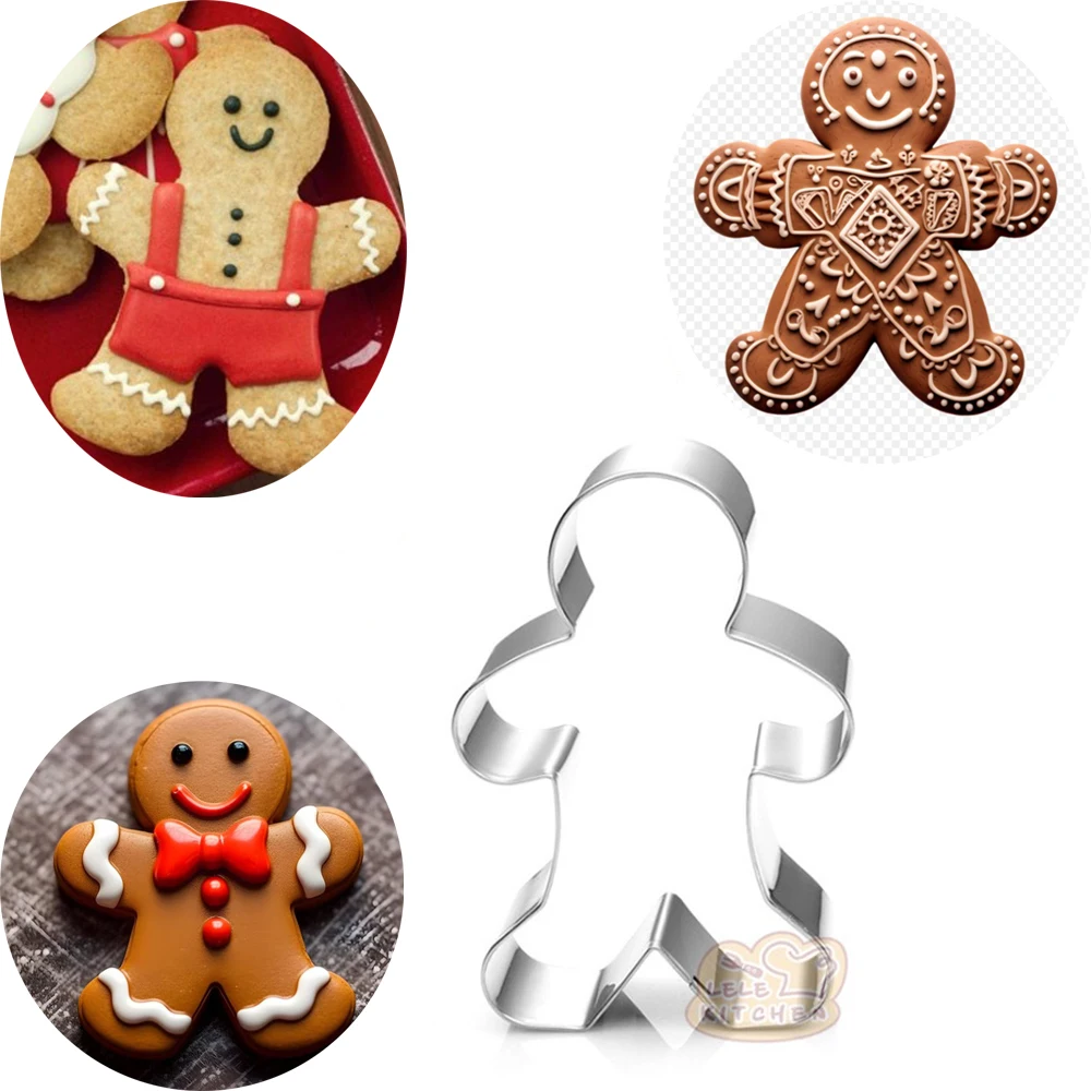 

1pcs Gingerbread Man Cookie Cutter Dog Pet Molds Metal reposteria Spinkle Biscuit Cupcake Pastry Fondant Cake Decor Tool Bakery