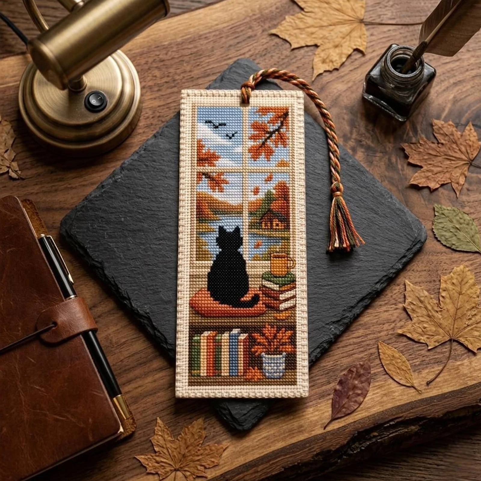 Seizoensgebonden Kat DIY Geste - Cross Stitch Stamped Kits Beginners recensie en prijs