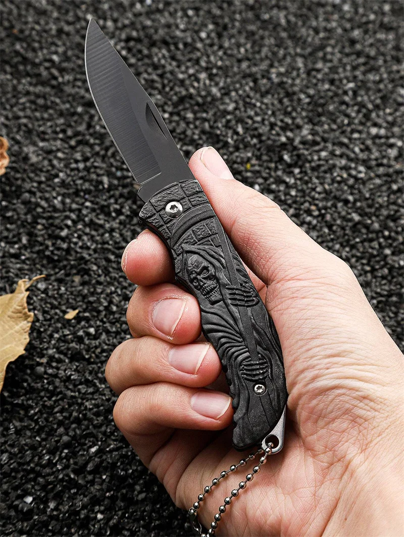 High Hardness Sharp Folding Pocket Knife For Outdoor Activities, Stainless Steel Multi-tool With Portable Fruit Knife Function