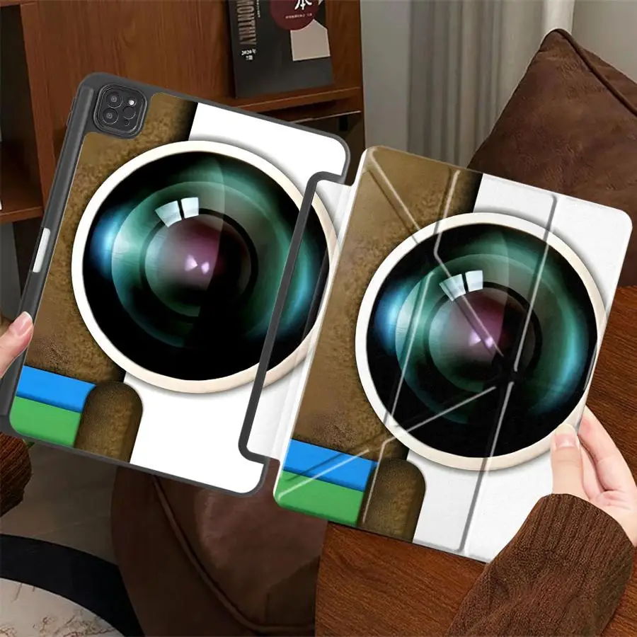 

Machine Camera Art Tablet Case For iPad Air 4 5 M3 M2 M4 11inch Pro 11th 10th 9th 8th 7th 12.9inch Mini 6 7 Pro 2025 Holder