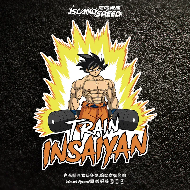 

Super Saiyan Sticker, Fitness Enthusiast Vegeta Deadlift Creative Car Sticker, Decoration Sticker for Fitness Lovers