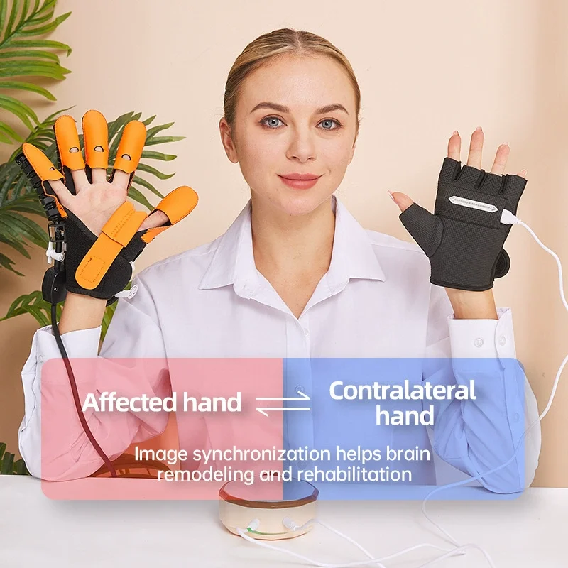 

Upgraded Rehabilitation Robot Gloves Finger Training Exerciser Stroke Hemiplegia Cerebral Infarction Hand Recovery Equipment