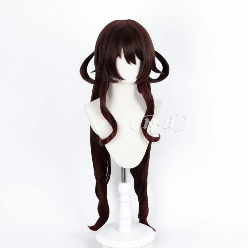 Парики для косплея ND Hu Tao Genshin Impact Cherries Snow-Laden Cos, парики для волос Comic Con Coser, костюм для тематической вечеринки, термостойкие