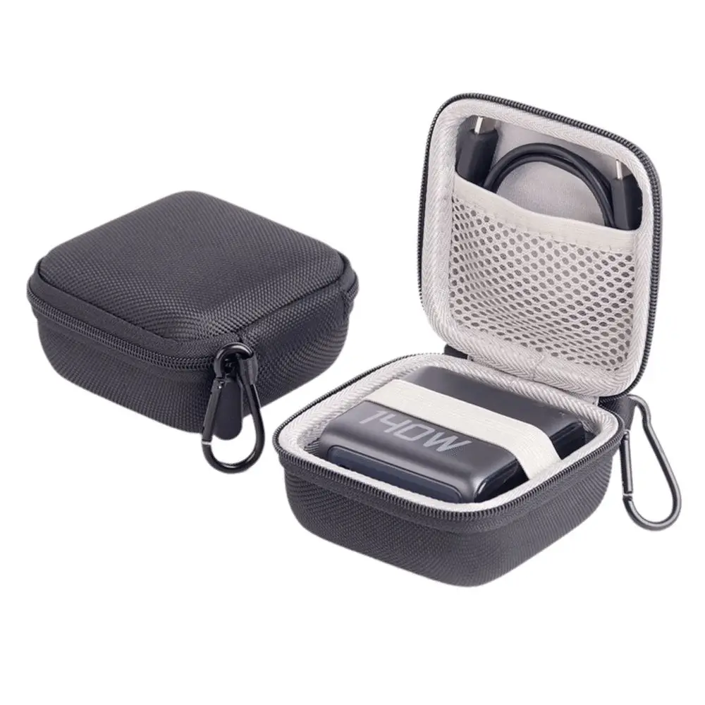 Hard Charger Storage Bag Black Intelligent Digital Display Charger Carrying Case EVA Digital Display Charger for Anker 140W