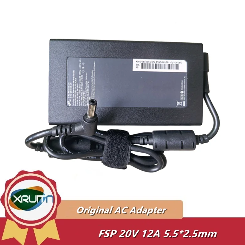 Adaptador de corriente conmutada FSP240-ACBU3 genuino 20V 12A 240W cargador de ordenador portátil para Mechrevo PTEROSAUR 15 16 PRO E16S 5,5x2,5mm
