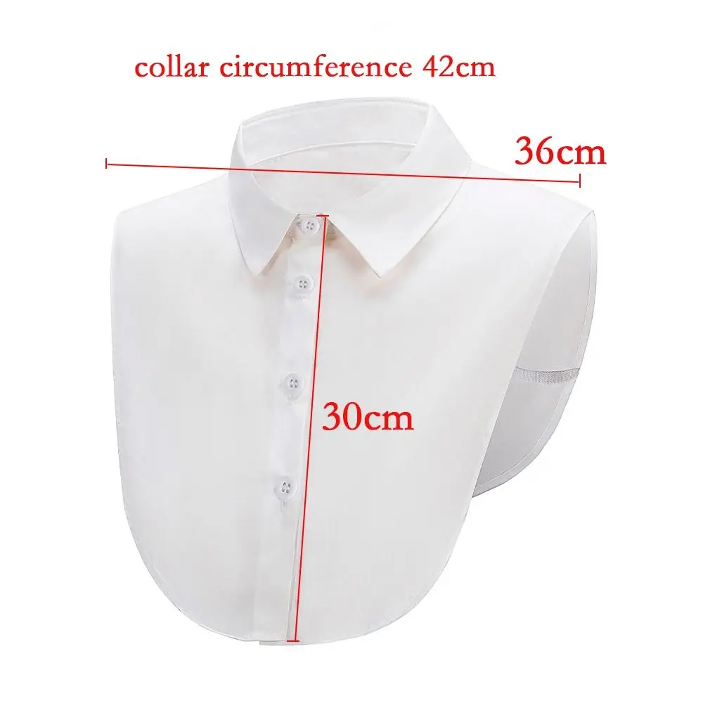 Exquisite Multi-functional Fake Collar Solid Cotton Detachable Collars Fake Shirt Collar for Men Women