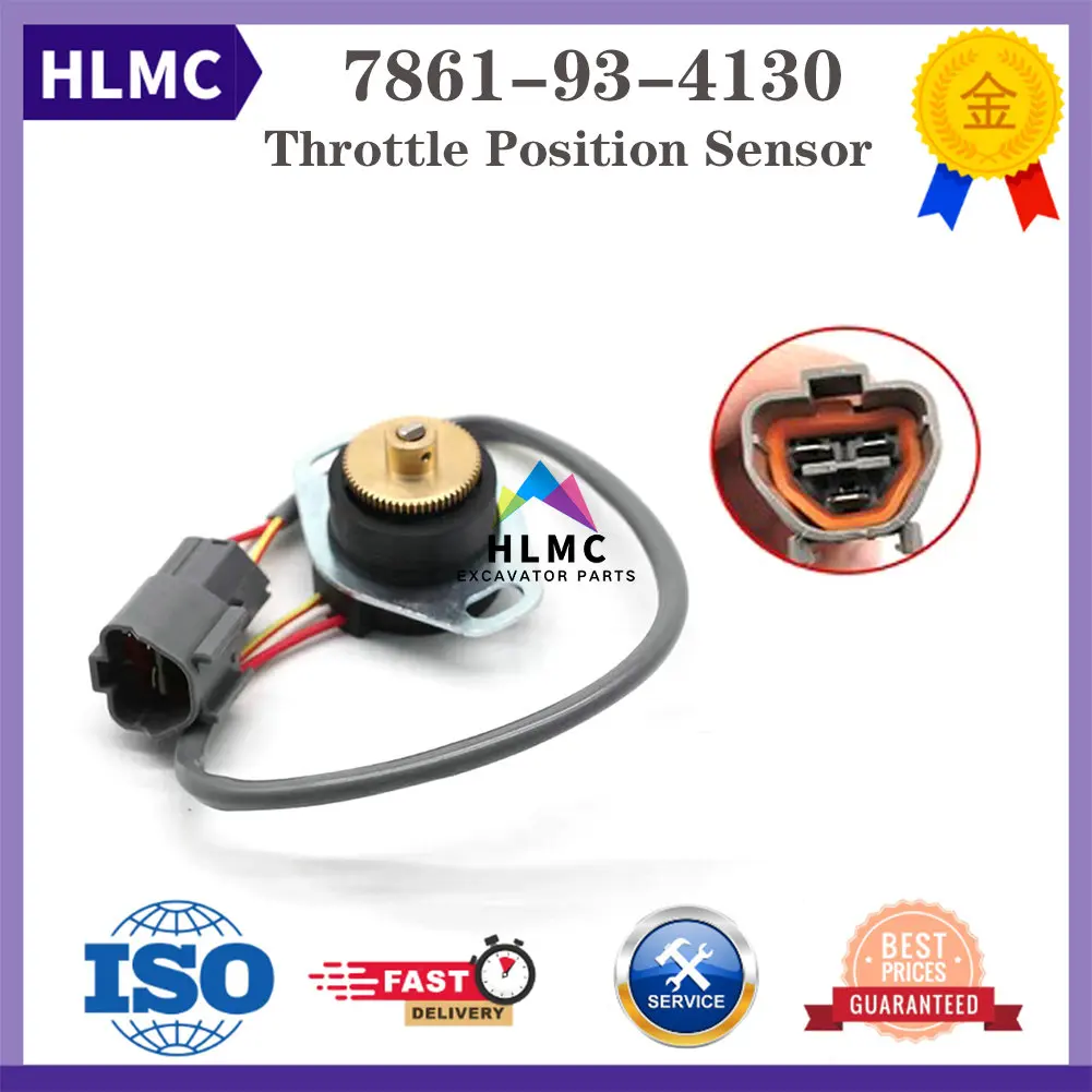 

Excavator PC200-6 PC200-5 Throttle Sensor 7861-93-4130 Stepping Motor Throttle Position Sensor For Komatsu Spare Parts