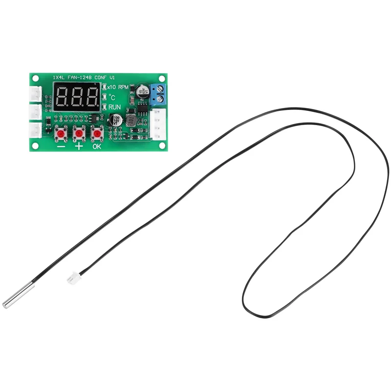 6X DC 12V 24V 48V 5A 2 3 4-przewodowy regulator obrotów wentylatora PWM Sterownik regulacji temperatury Obsługa wentylatorów EC EBM