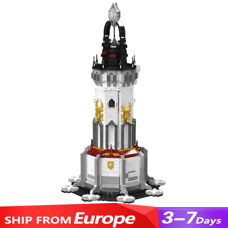 Creative Expert MOC MouldKing 16055 Mid-Age World Central Lighthouse Model 2199PCS Building Blocks Brick Puzzle Toys for Gift