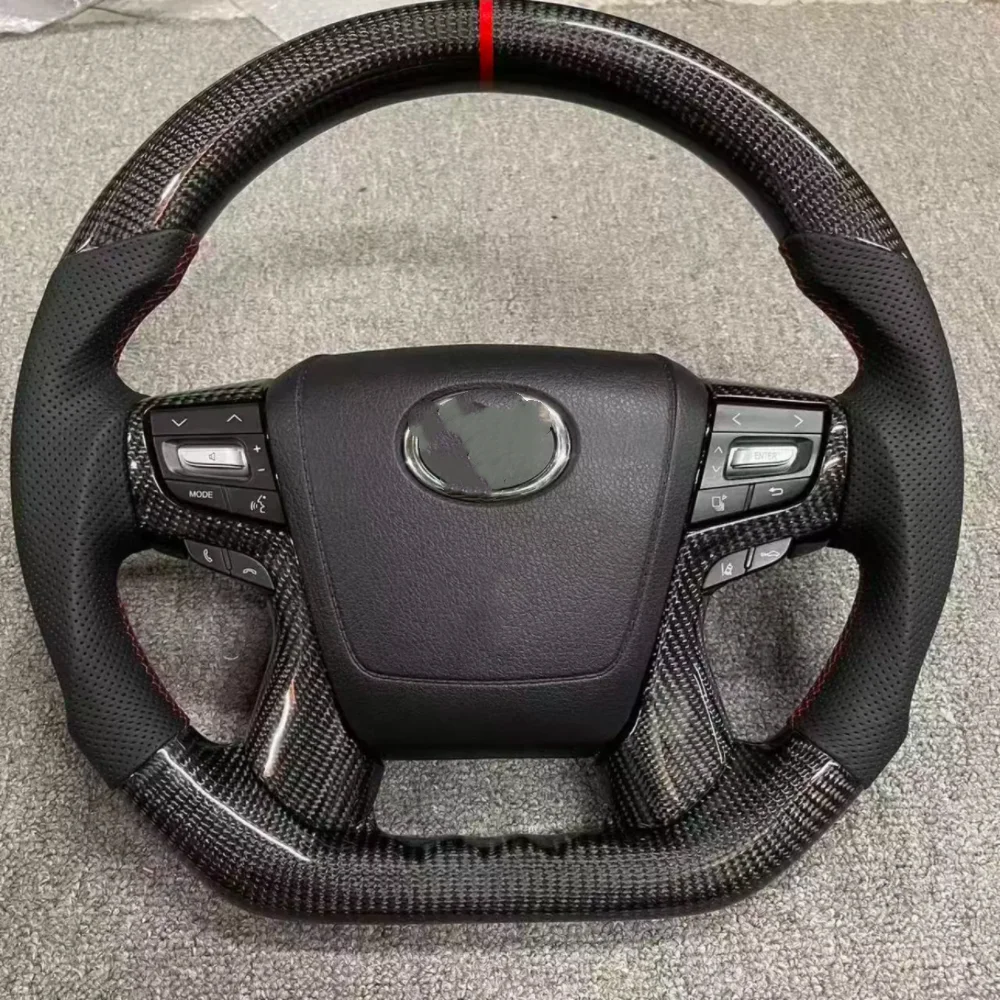 Suitable for Cooluze LC300 steering wheel Mahogany carbon fiber Elfa Crown Overlord steering wheel