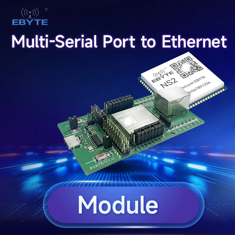 2-Way 4-Way 8-Way Modbus Protocols Multi-Serial Port to Ethernet Module EBYTE Virtual Serial Port Testing Board