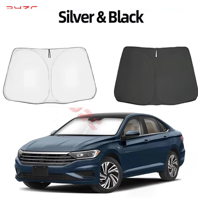 Car Windshield Sun Shade for Volkswagen VW Jetta Accessories 2011-2020 2021 2022 2023 2024 Reflector Sunshade Offers Protection